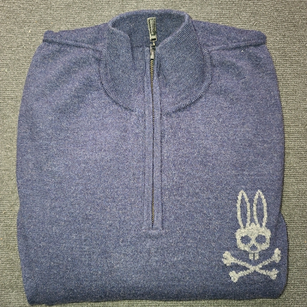 Psycho Bunny Merino Quarter zip